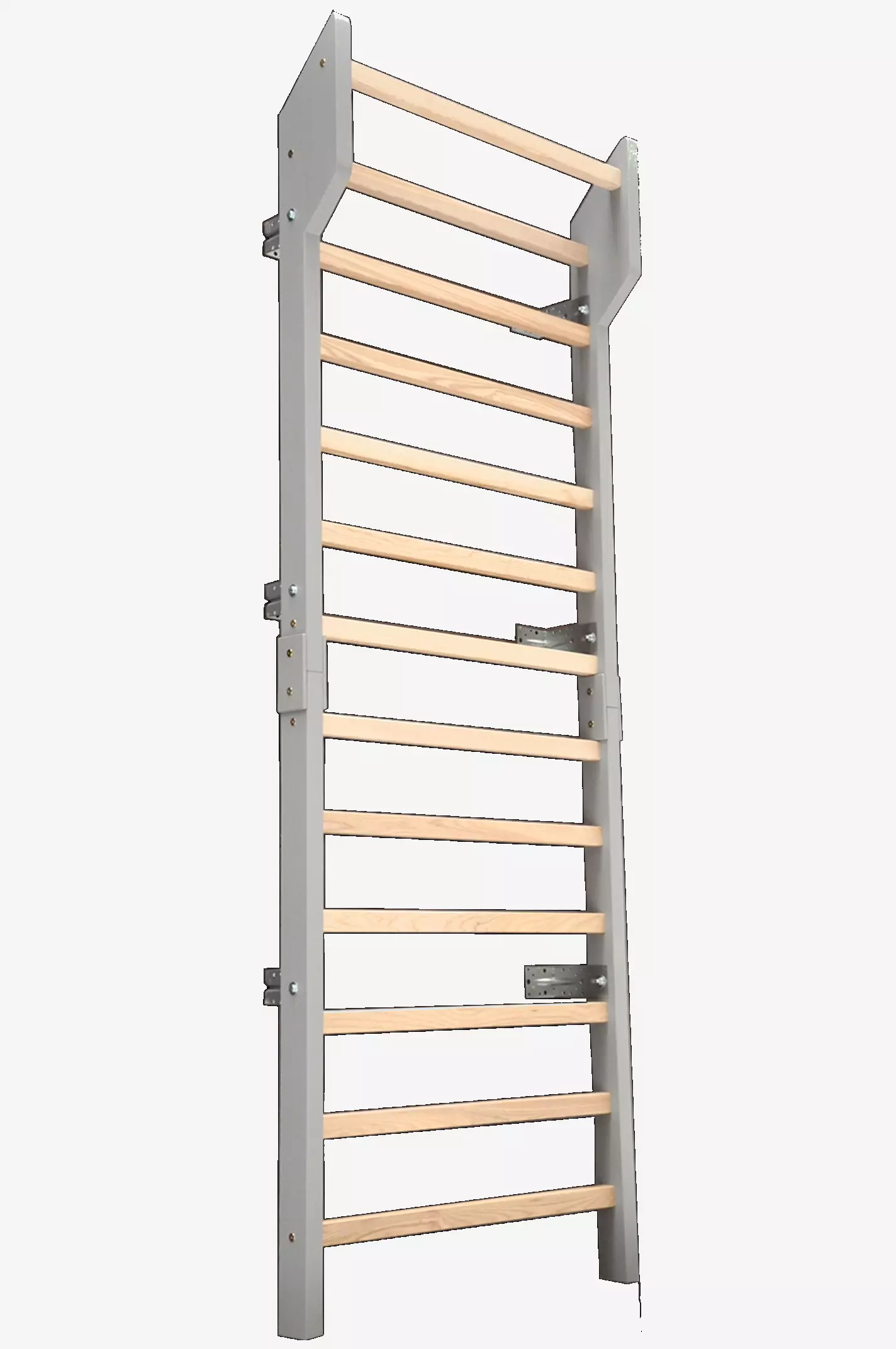 Espalier en bois massif Ash Grey pour kinésithérapie et reeducation posturale Meziere